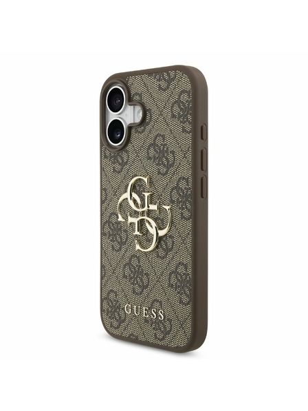 Guess Guess PU 4G Metal Logo Carcasă Spate pentru iPhone 17 Brown