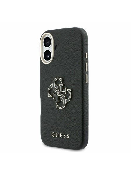 Guess Guess PU Resin Logo Carcasă Spate pentru iPhone 17 Black
