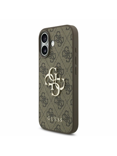 Guess Guess PU 4G Metal Logo Strap Carcasă Spate pentru iPhone 17 Brown