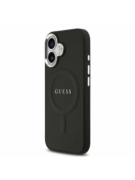 Guess Guess PU Saffiano MagSafe Carcasă Spate pentru iPhone 17 Black