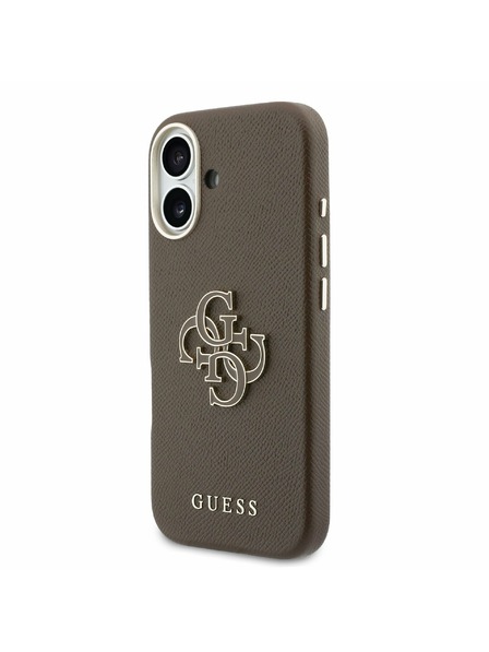 Guess Guess PU Resin Logo Carcasă Spate pentru iPhone 17 Brown