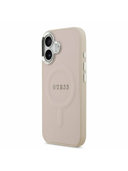 Guess Guess PU Saffiano MagSafe Carcasă Spate pentru iPhone 17 Pink