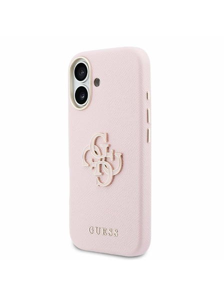 Guess Guess PU Resin Logo Carcasă Spate pentru iPhone 17 Pink
