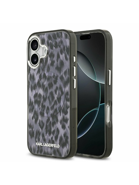 Karl Lagerfeld Karl Lagerfeld IML Leopard MagSafe Carcasă Spate pentru iPhone 17 Grey