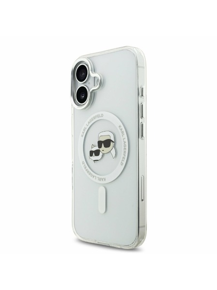 Karl Lagerfeld Karl Lagerfeld IML K&CH Heads Metal Frame MagSafe Carcasă Spate pentru iPhone 17 Transparent