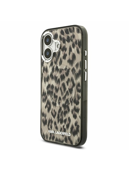 Karl Lagerfeld Karl Lagerfeld IML Leopard MagSafe Carcasă Spate pentru iPhone 17 Brown