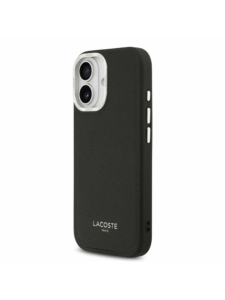 Lacoste Lacoste PU Leather Champs Elysees MagSafe Carcasă Spate pentru iPhone 17 Black