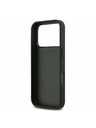 DKNY DKNY PU Leather Checkered Pattern and Stripe Carcasă Spate pentru iPhone 17 Pro Negru