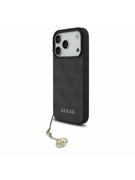 Guess Guess 4G Charm MagSafe Carcasă Spate pentru iPhone 17 Pro Tone on Tone Gri
