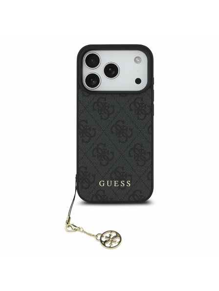 Guess Guess 4G Charm MagSafe Carcasă Spate pentru iPhone 17 Pro Tone on Tone Gri
