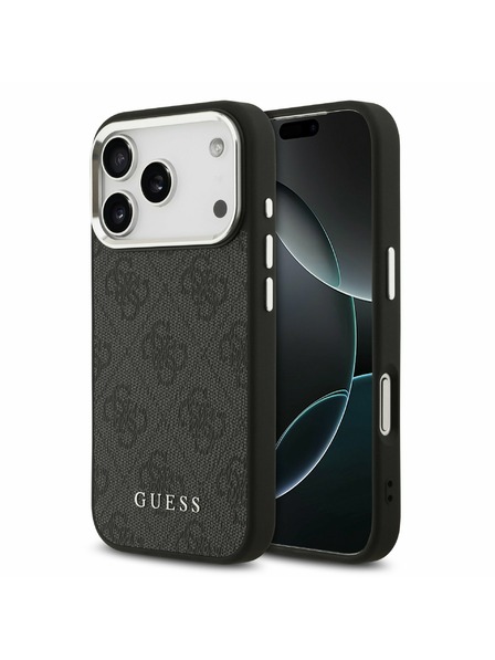 Guess Guess 4G MagSafe Carcasă Spate pentru iPhone 17 Pro Negru
