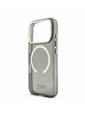 Guess Guess IML Glitter Script Strap MagSafe Carcasă Spate pentru iPhone 17 Pro Negru