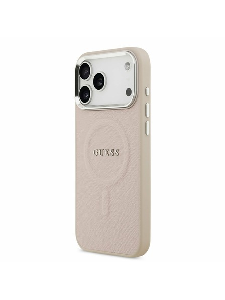 Guess Guess PU Saffiano MagSafe Carcasă Spate pentru iPhone 17 Pro Pink
