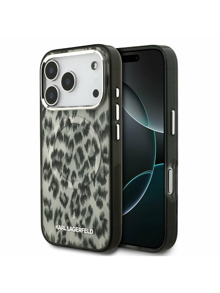 Karl Lagerfeld Karl Lagerfeld IML Leopard MagSafe Carcasă Spate pentru iPhone 17 Pro Brown