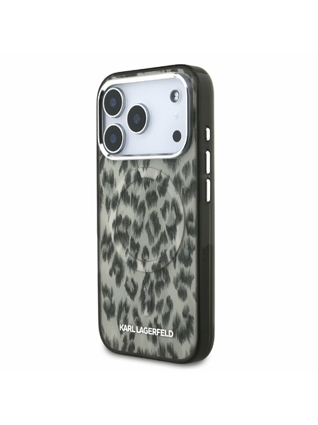 Karl Lagerfeld Karl Lagerfeld IML Leopard MagSafe Carcasă Spate pentru iPhone 17 Pro Brown