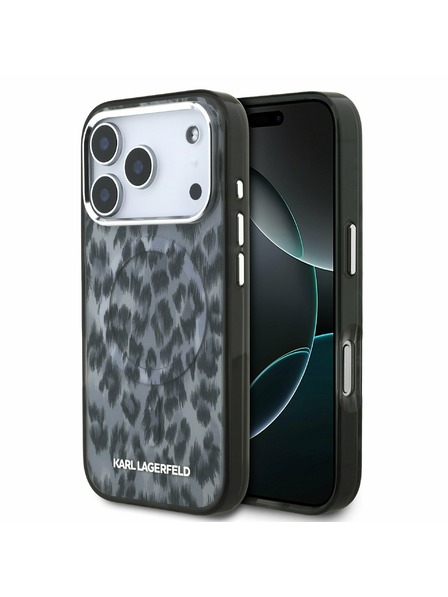 Karl Lagerfeld Karl Lagerfeld IML Leopard MagSafe Carcasă Spate pentru iPhone 17 Pro Grey