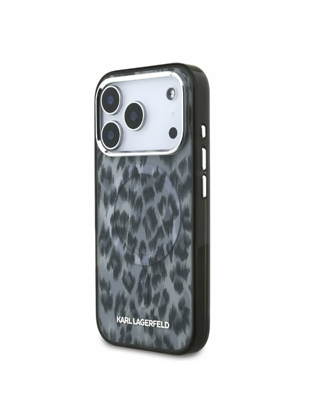 Karl Lagerfeld Karl Lagerfeld IML Leopard MagSafe Carcasă Spate pentru iPhone 17 Pro Grey