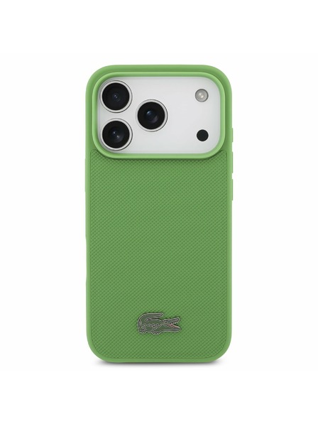 Lacoste Lacoste Iconic Petit Pique MagSafe Carcasă Spate + Portofel pentru iPhone 17 Pro Green
