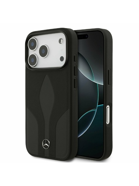 Mercedes Mercedes Leather The Move MagSafe Carcasă Spate pentru iPhone 17 Pro Black