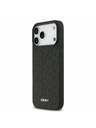 DKNY DKNY PU Leather Grid Pattern Magsafe Carcasă Spate pentru iPhone 17 Pro Max Black