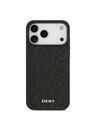 DKNY DKNY PU Leather Grid Pattern Magsafe Carcasă Spate pentru iPhone 17 Pro Max Black