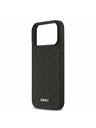 DKNY DKNY PU Leather Grid Pattern Magsafe Carcasă Spate pentru iPhone 17 Pro Max Black