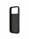DKNY DKNY PU Leather Checkered Pattern and Stripe Carcasă Spate pentru iPhone 17 Pro Max Black