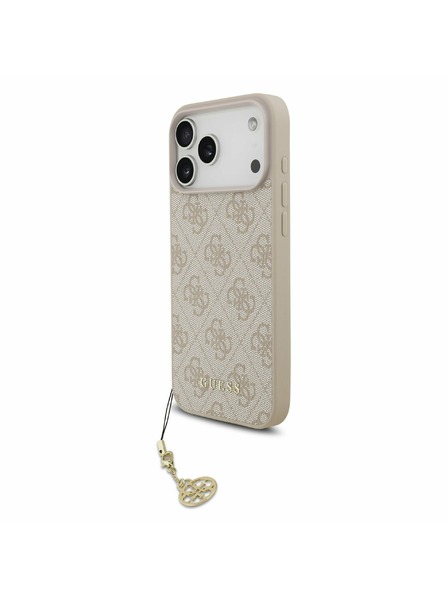 Guess Guess 4G Charm MagSafe Carcasă Spate pentru iPhone 17 Pro Max Ton pe Ton Roz