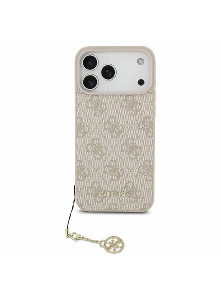 Guess Guess 4G Charm MagSafe Carcasă Spate pentru iPhone 17 Pro Max Ton pe Ton Roz