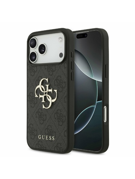 Guess Guess Husă Spate PU 4G Metal Logo pentru iPhone 17 Pro Max Grey