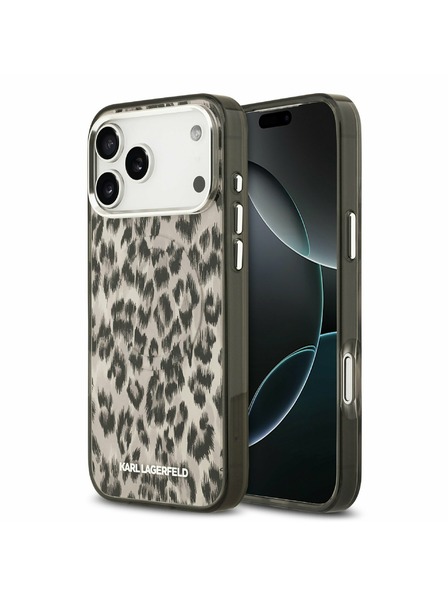Karl Lagerfeld Karl Lagerfeld Husă Spate IML Leopard MagSafe pentru iPhone 17 Pro Max Brown