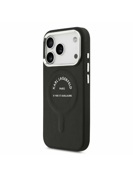 Karl Lagerfeld Karl Lagerfeld Husă Spate PU RSG Logo MagSafe pentru iPhone 17 Pro Max Black