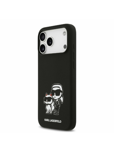 Karl Lagerfeld Karl Lagerfeld Husă Spate Liquid Silicone K&CH Sketch MagSafe pentru iPhone 17 Pro Max Black