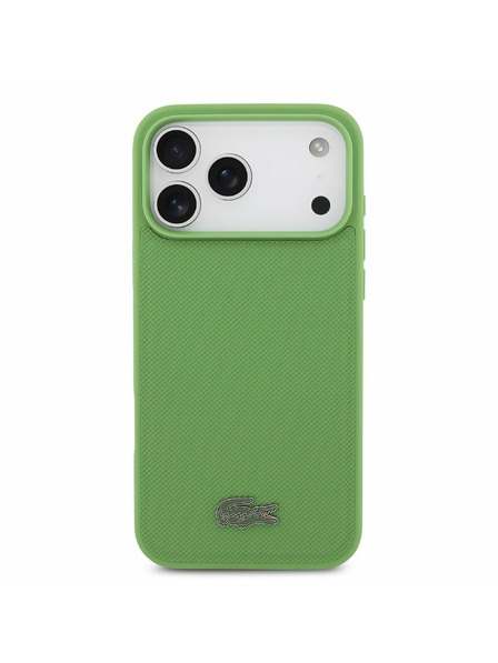 Lacoste Lacoste Iconic Petit Pique MagSafe Carcasă Spate + Portofel pentru iPhone 17 Pro Max Green