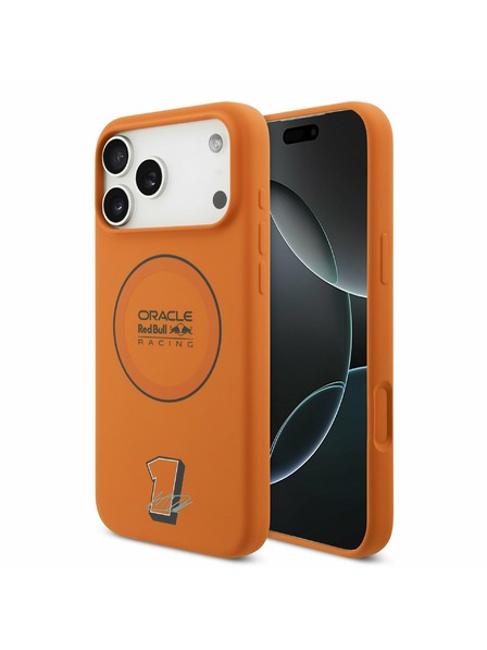Red Bull Red Bull Silicone Blue Ring MagSafe Carcasă Spate pentru iPhone 17 Pro Max Orange
