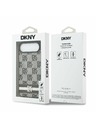 DKNY DKNY PU Leather Checkered Pattern and Stripe Carcasă Spate pentru iPhone Air Black