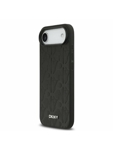 DKNY DKNY PU Leather Grid Pattern Magsafe Carcasă Spate pentru iPhone Air Black