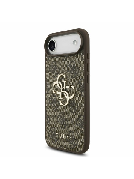 Guess Guess PU 4G Metal Logo Carcasă Spate pentru iPhone Air Brown