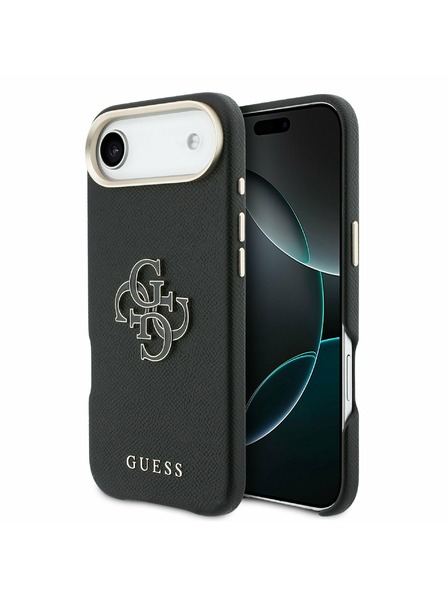 Guess Guess PU Resin Logo Carcasă Spate pentru iPhone Air Black