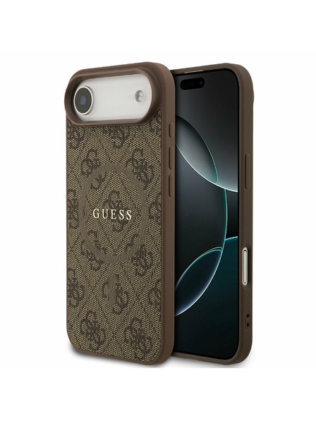 Guess Guess PU Leather 4G Colored Ring MagSafe Carcasă Spate pentru iPhone Air Brown