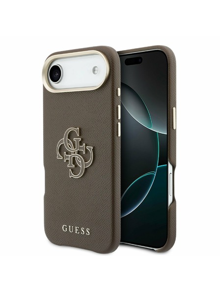 Guess Guess PU Resin Logo Carcasă Spate pentru iPhone Air Brown