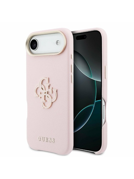 Guess Guess PU Resin Logo Carcasă Spate pentru iPhone Air Roz