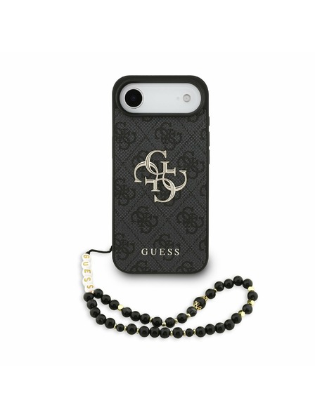 Guess Guess PU 4G Metal Logo Curea Carcasă Spate pentru iPhone Air Negru