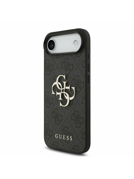 Guess Guess PU 4G Metal Logo Curea Carcasă Spate pentru iPhone Air Negru