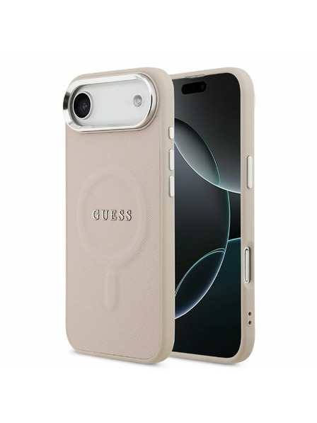 Guess Guess PU Saffiano MagSafe Carcasă Spate pentru iPhone Air Roz