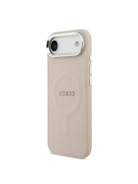 Guess Guess PU Saffiano MagSafe Carcasă Spate pentru iPhone Air Roz