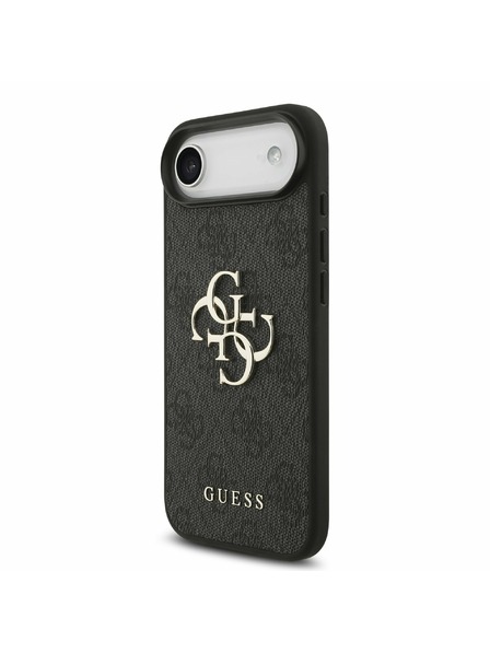Guess Guess PU 4G Metal Logo Carcasă Spate pentru iPhone Air Gri