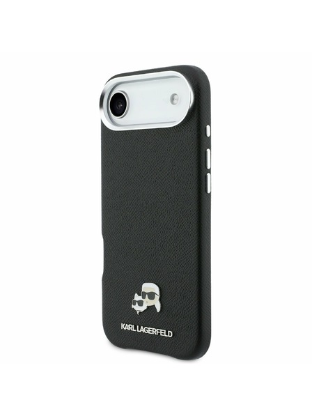 Karl Lagerfeld Karl Lagerfeld PU Karl and Choupette Heads Pins MagSafe Carcasă Spate pentru iPhone Air Negru