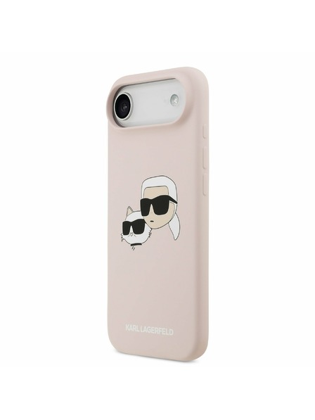 Karl Lagerfeld Karl Lagerfeld Liquid Silicone Double Heads MagSafe Carcasă Spate pentru iPhone Air Roz