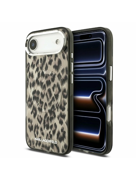 Karl Lagerfeld Karl Lagerfeld IML Leopard MagSafe Carcasă Spate pentru iPhone Air Maro